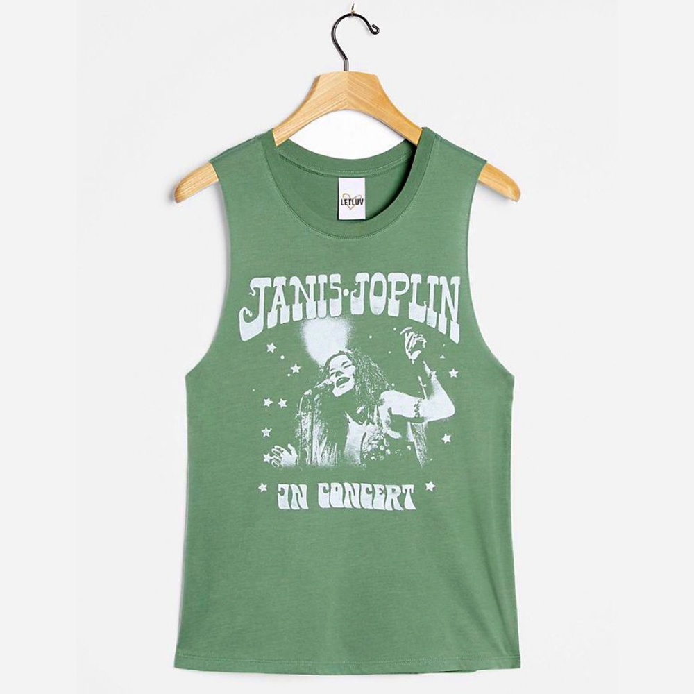 LETLUV | Janis Joplin Graphic Tank | NWT